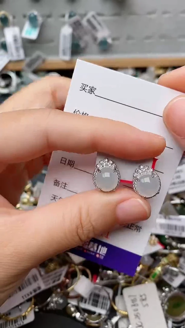 银S925镶嵌戒指翡翠.901