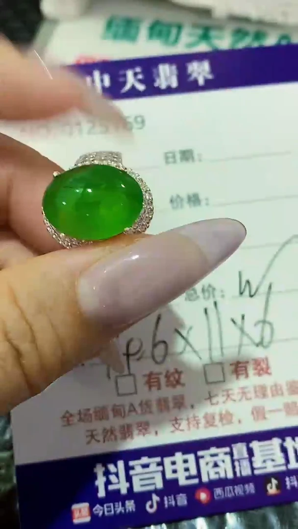 未镶嵌戒指翡翠5169