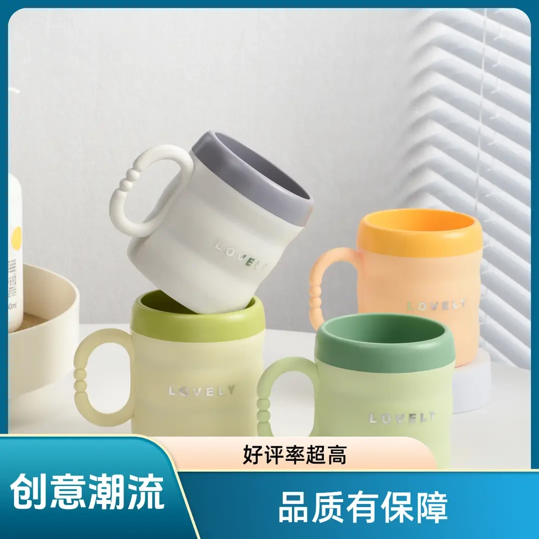 【好看实用】高颜值双层漱口杯竹节牙刷杯防摔耐用家庭亲子情侣杯