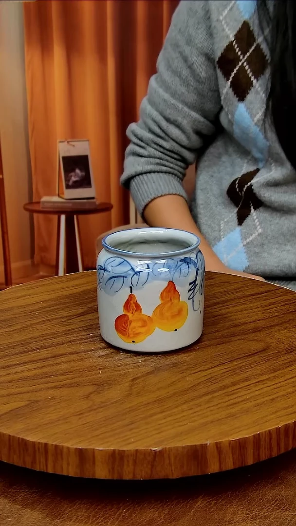 杯子陶纯手工，纯手绘，釉下彩，健康瓷