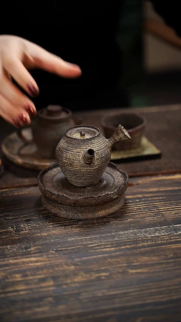 全手工制作  南蛮侧把壶 140cc