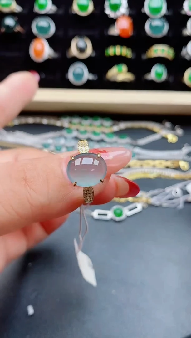 【闪购商品】翡翠戒指银S925镶嵌508050
