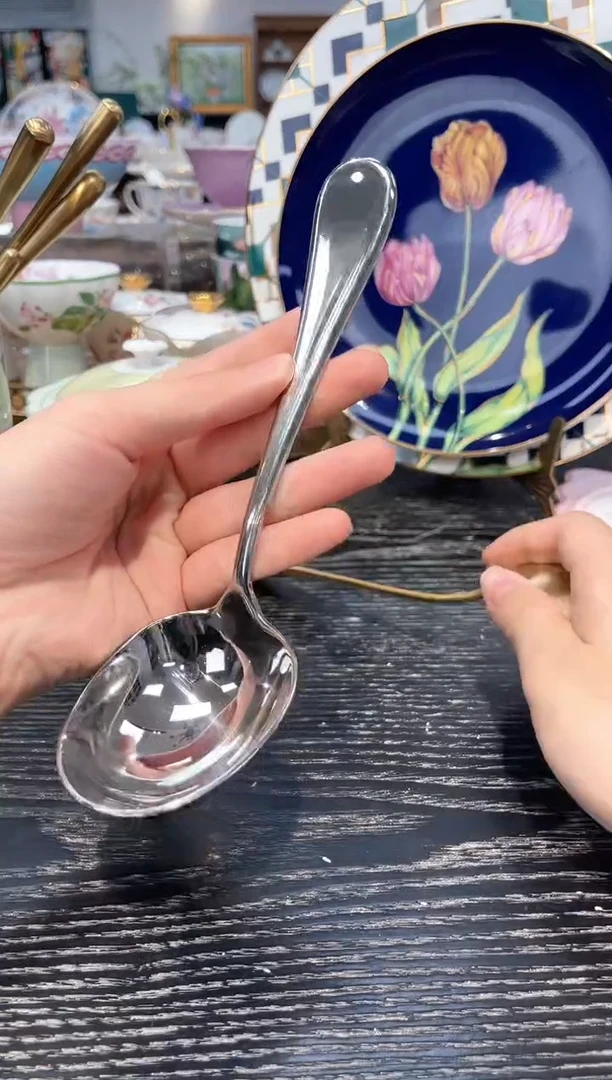 不锈钢嗦粉勺      银