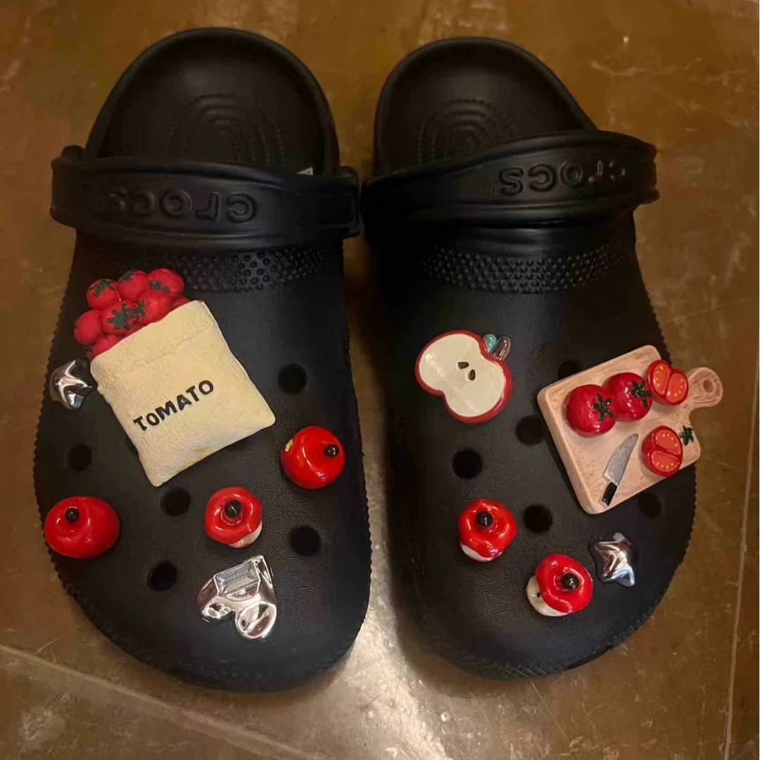 适配crocs洞洞鞋配饰立体鞋花搞怪可拆卸鞋扣装饰扣diy卡扣可拆卸