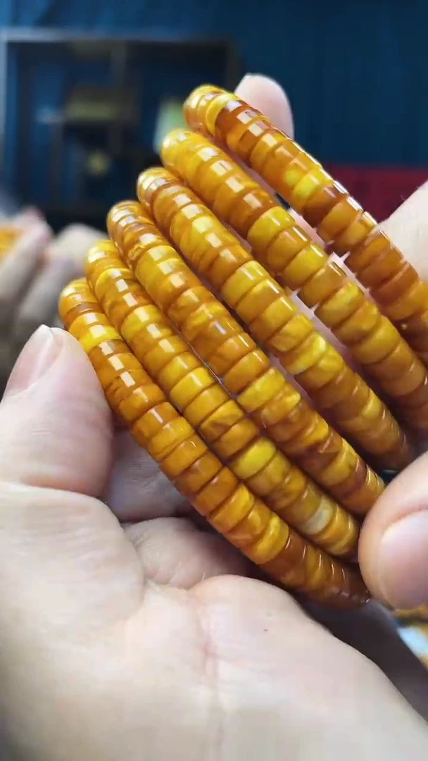 手串琥珀未镶嵌蜜蜡直切手串（多样性发其一）