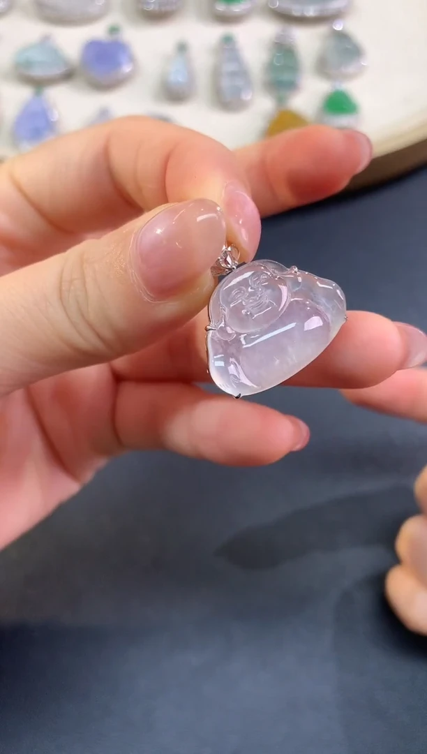 吊坠(不含链)18K金镶嵌翡翠D543|4980