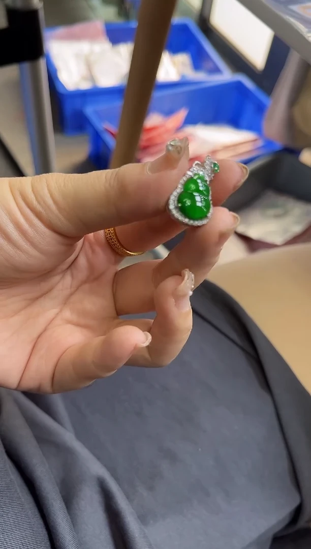 【闪购商品】翡翠颈饰银S925镶嵌0263662003