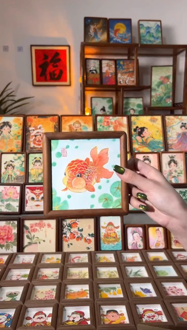 【闪购商品】国画鸿运当头 手绘国画胡桃