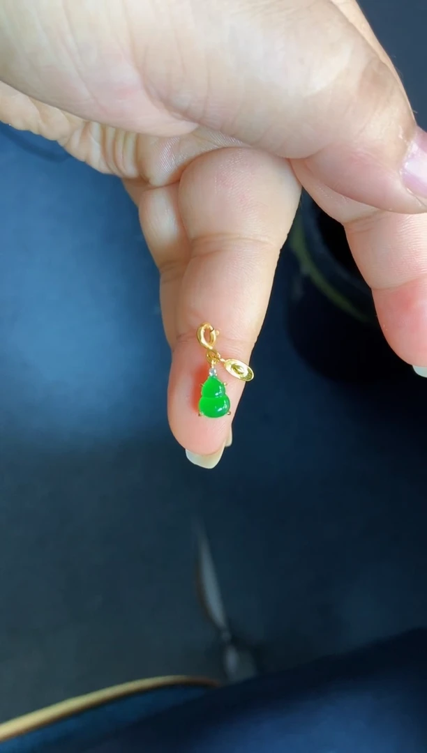 吊坠(不含链)银S925镶嵌翡翠1