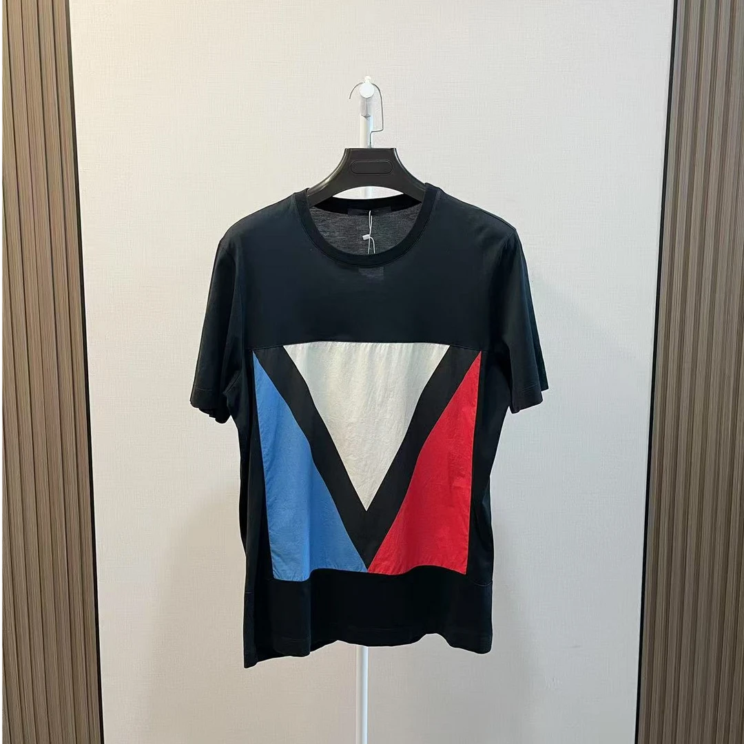 99新 LouisVuitton/路易威登 /黑色美洲杯圆领休闲短袖/尺码L