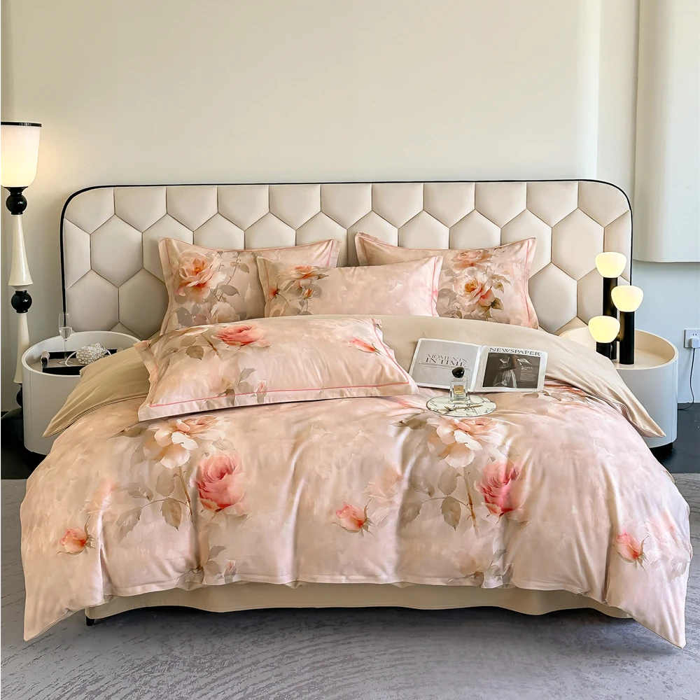 MX 8767 全棉印花磨毛四件套 秋日诗语