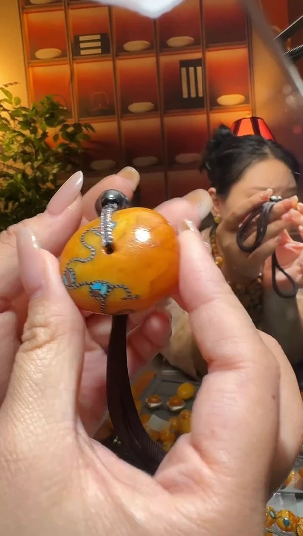 蜜蜡颈饰未镶嵌3349天然蜜蜡珠宝奇石全都保真