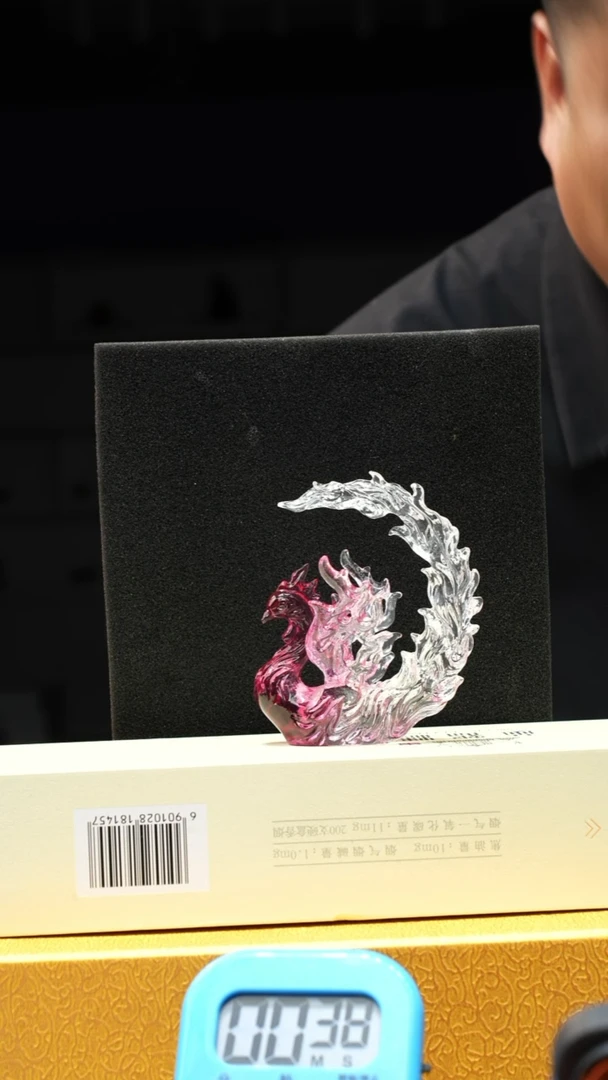 泥塑用古法琉璃凤凰摆件