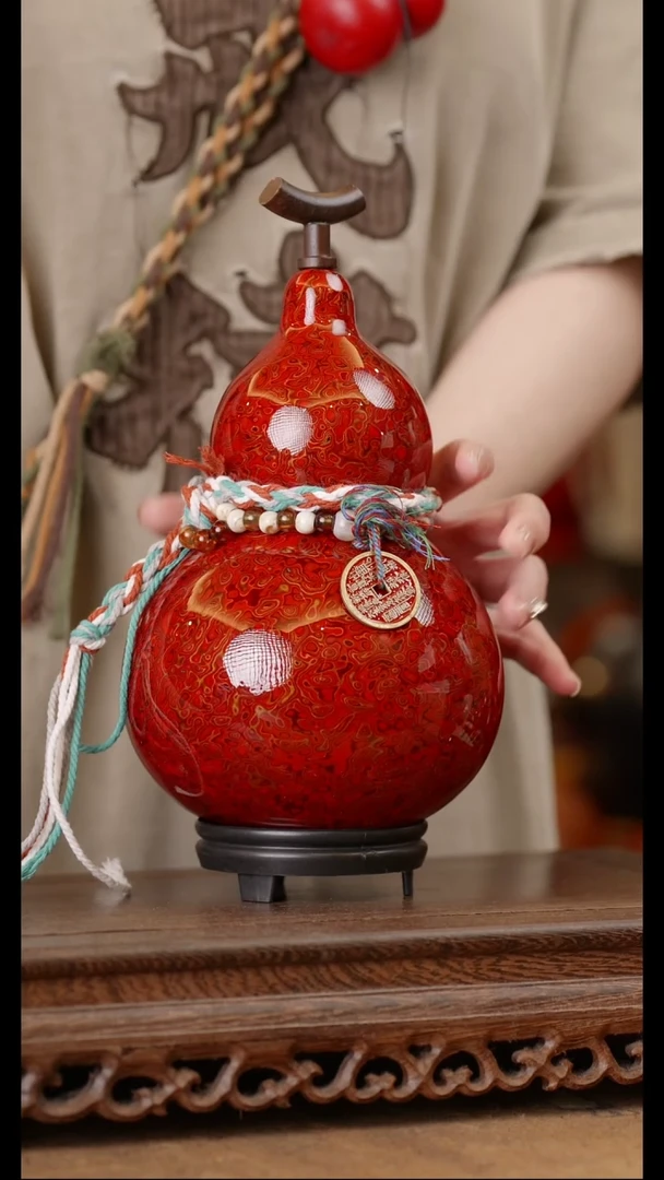 264号精品天然大漆酒葫芦一物一拍~