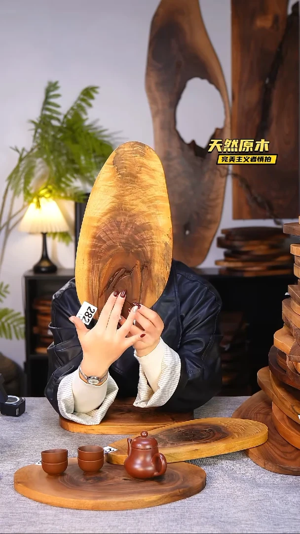 木北美黑胡桃原木.干裂疤结不属于商品质量问题完美主义者慎拍