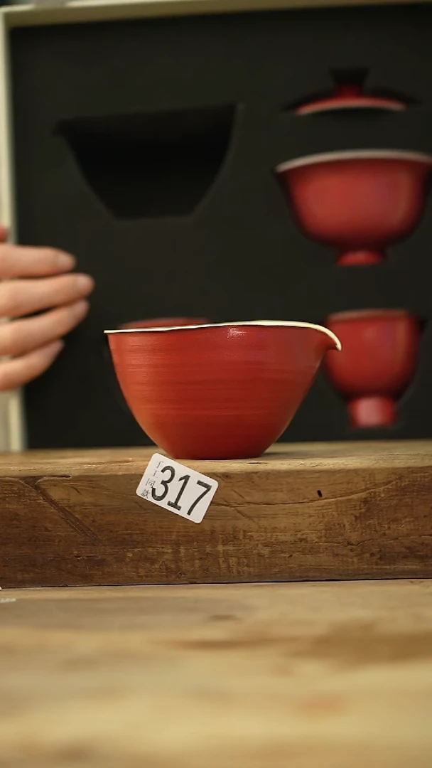 瓷片粉引·系列/设计师 牧渔 款