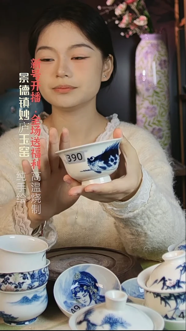 盘陶妙庐玉窑压手390微瑕