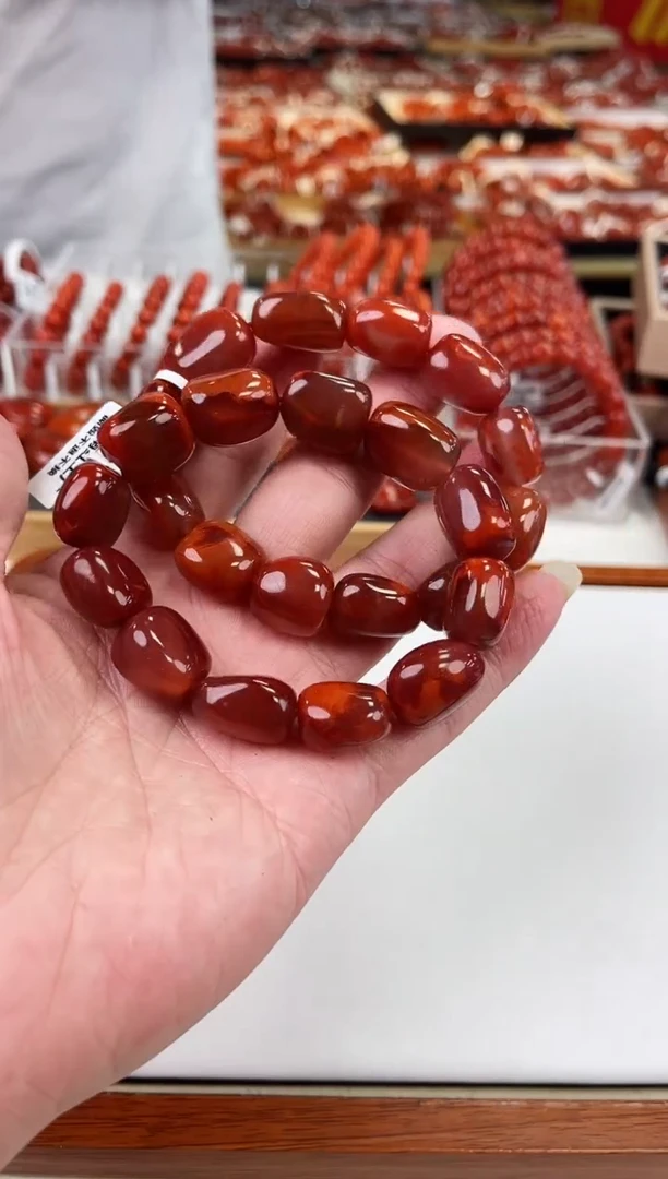 【闪购商品】南红玛瑙瓦西随型手串未镶嵌（多样式发其一）