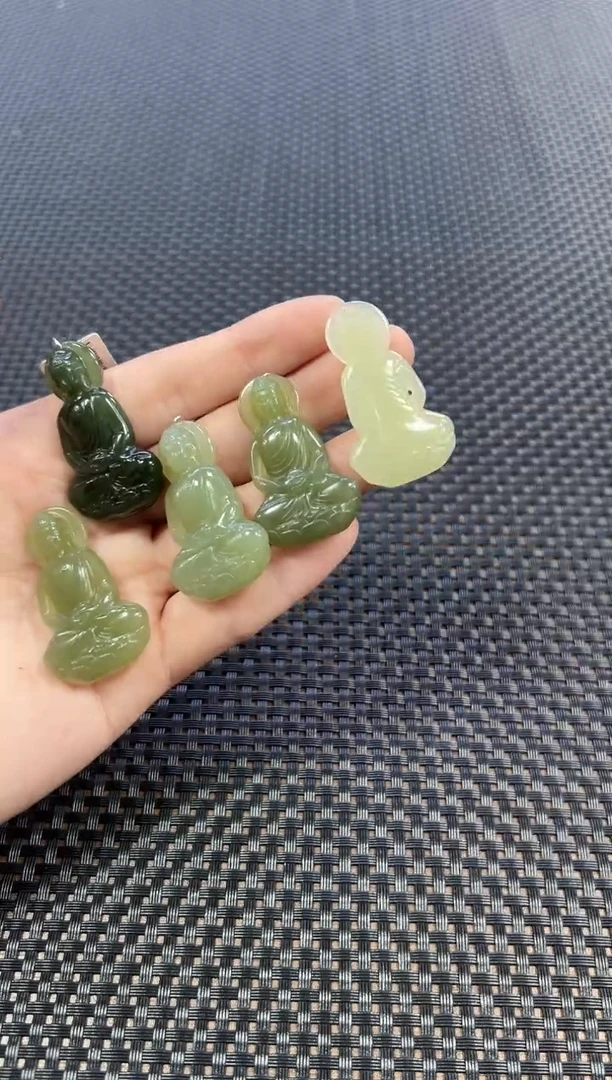 【闪购商品】和田玉挂件未镶嵌大日如来（多样性发一件）G1134