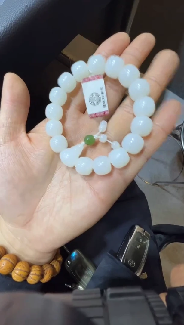 未镶嵌手串和田玉天泰白玉手串（产地直发）