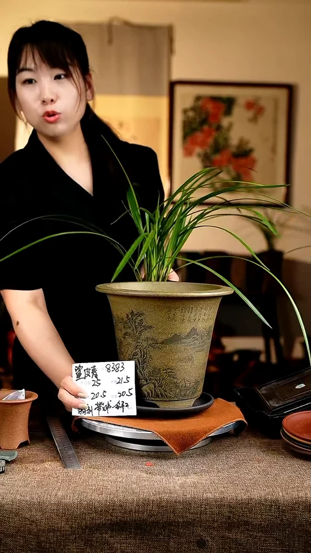 紫砂花盆花卉工艺8383+z