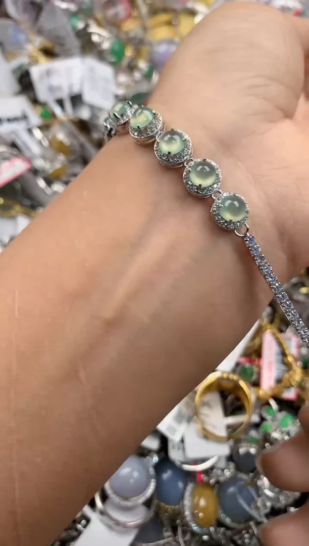 银S925镶嵌戒指翡翠9999----4