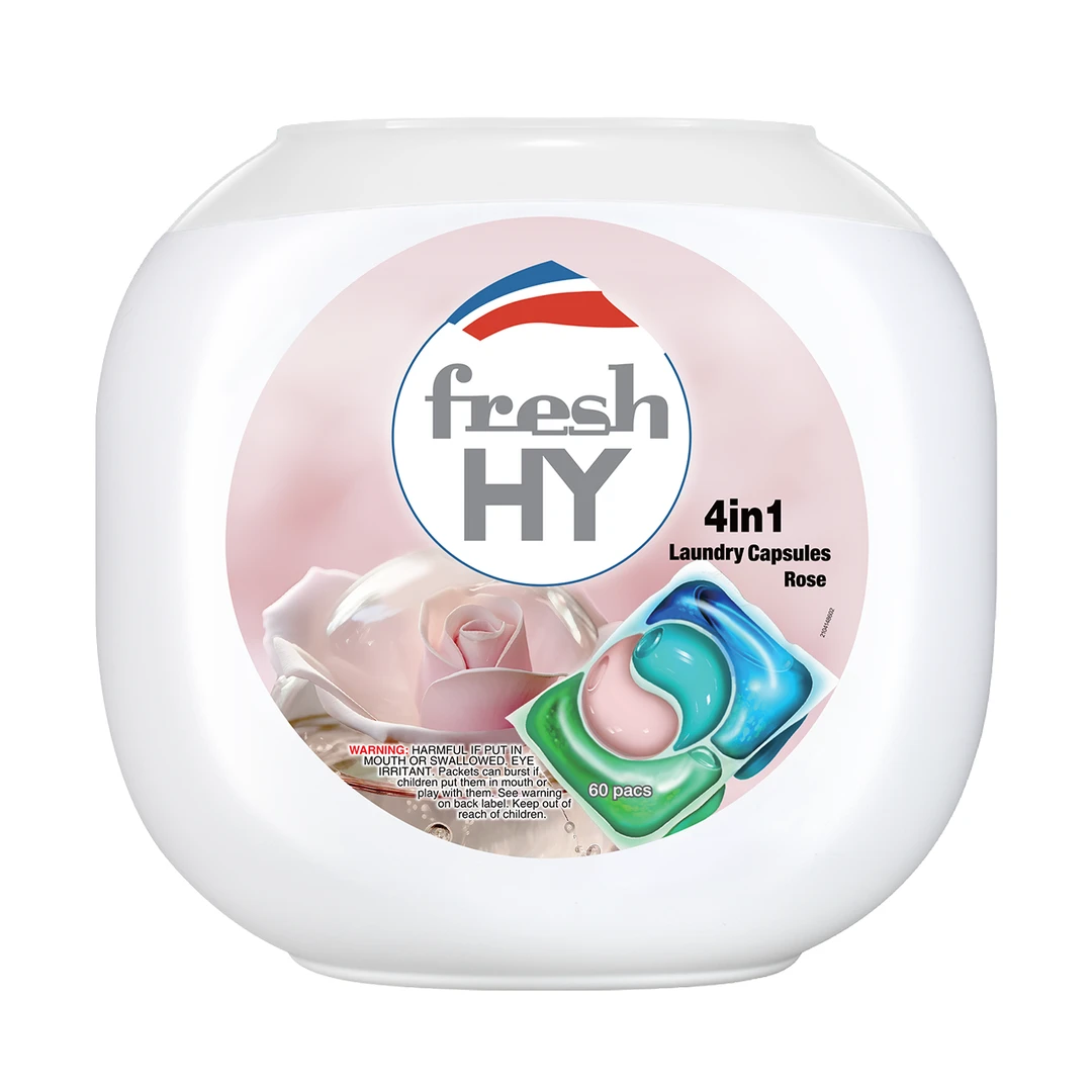 清可新4合1留香洗衣凝珠10ml*60粒（玫瑰）