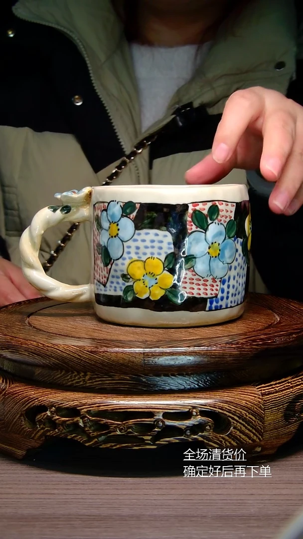 【闪购商品】摆件纯手工手绘杯子景德镇