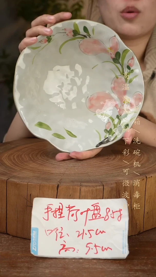 碗瓷景德镇手工手绘高温瓷釉下彩