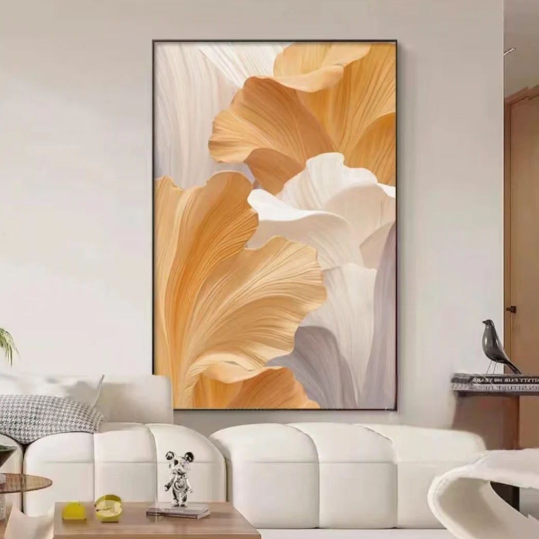 家大业大现代简约客厅沙发背景墙装饰画晶瓷画新中式