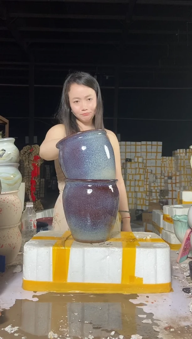 宜兴紫砂粗陶花盆19/21