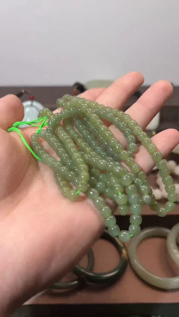 未镶嵌手链和田玉和田玉晴水108