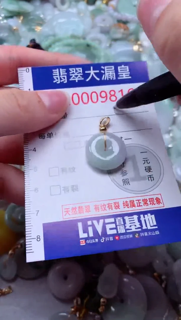 翡翠未镶嵌吊坠(不含链)9816