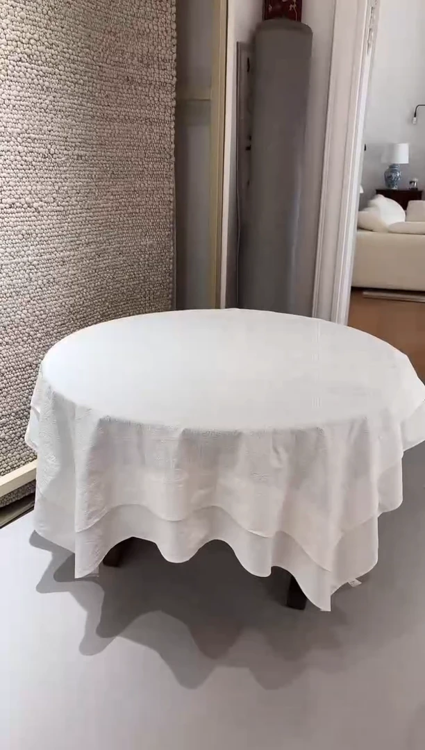 棉米娅桌布定制108*168