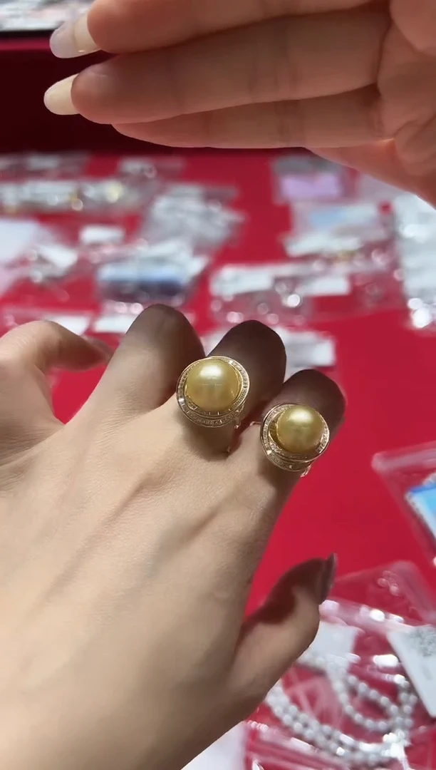 【闪购商品】海水珍珠戒圈银S925镶嵌gsj6006