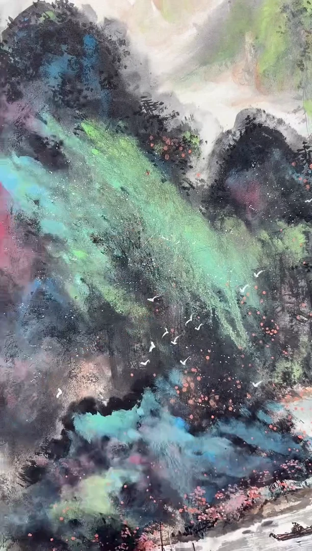 国画秦燕格国画手绘作品Y20