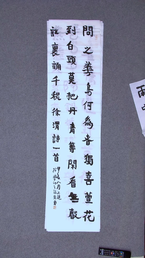 书法朱勇  安徽宿州138*34四平尺