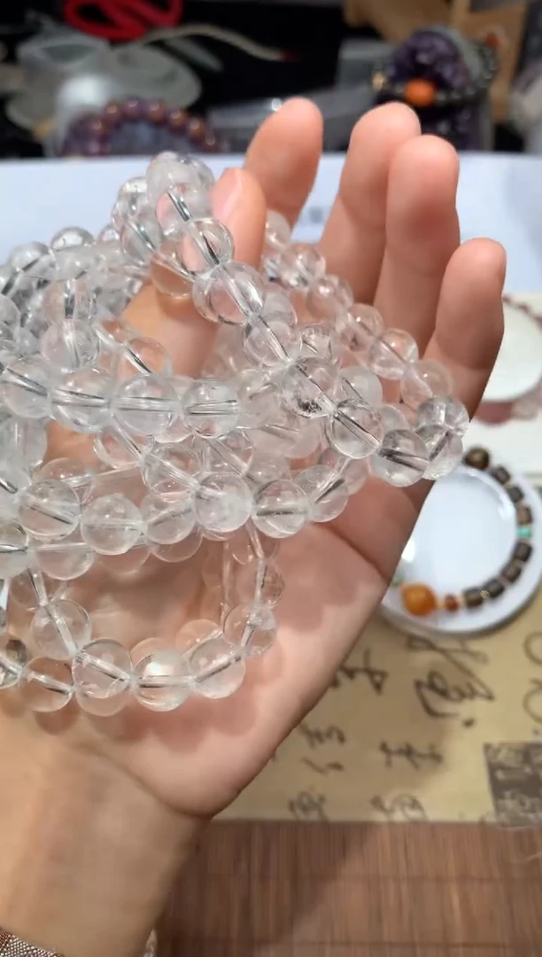 水晶手串未镶嵌白水晶