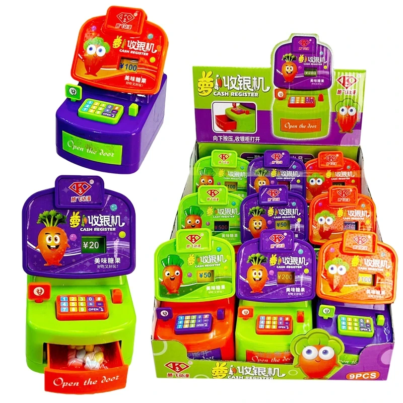 儿童创意糖果玩具超市收银台过家家角色扮演迷你仿真收银机小礼物