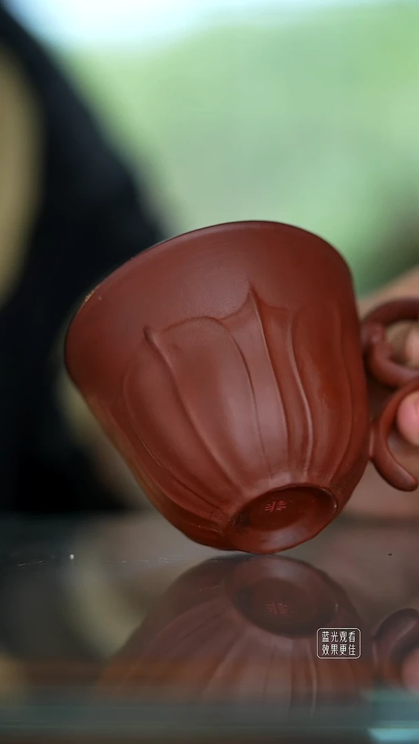 红粉引莲瓣咖啡杯红粉引莲瓣咖啡杯