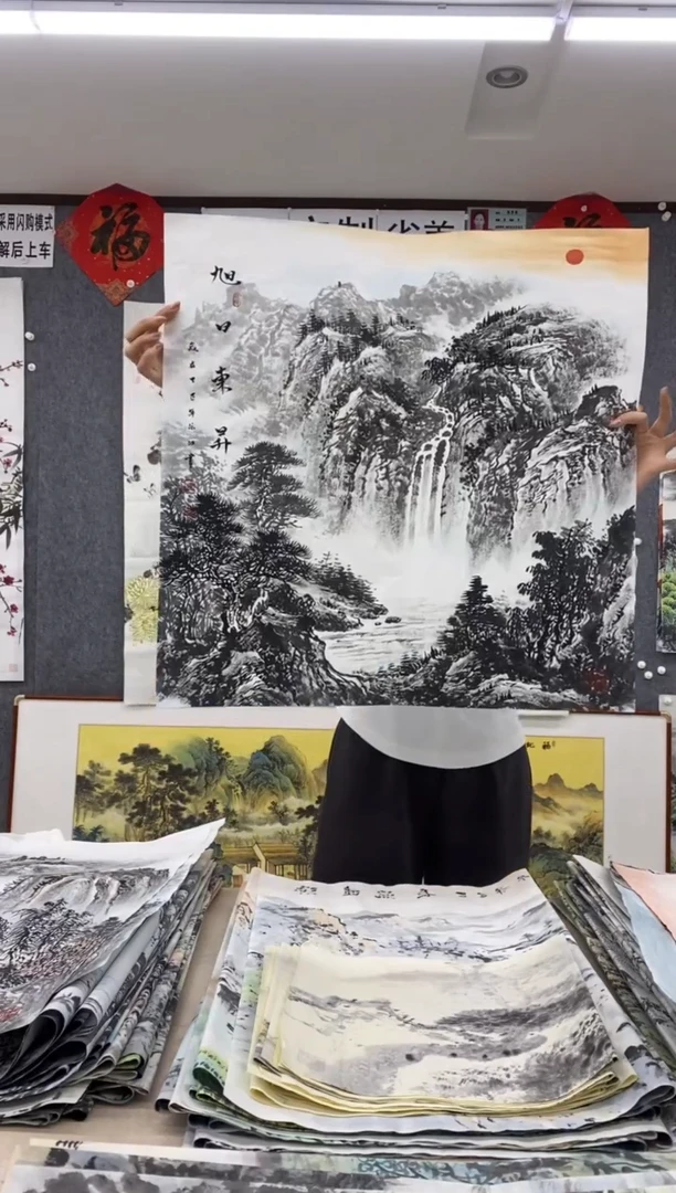 国画福利！沈泳江手绘 四尺斗方68*68cm