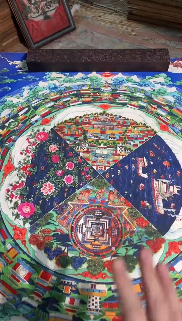 卷轴画路路的唐卡tk160