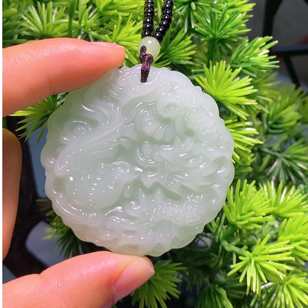 时尚百搭款浅绿色龙凤呈祥男女同款经典款