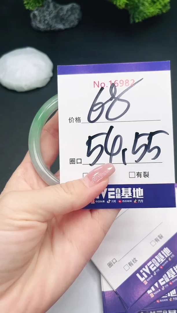 未镶嵌手镯翡翠16982