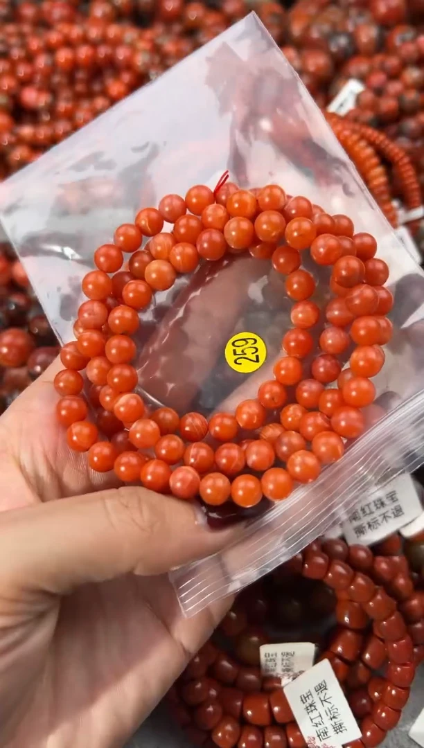 未镶嵌手串南红玛瑙7+