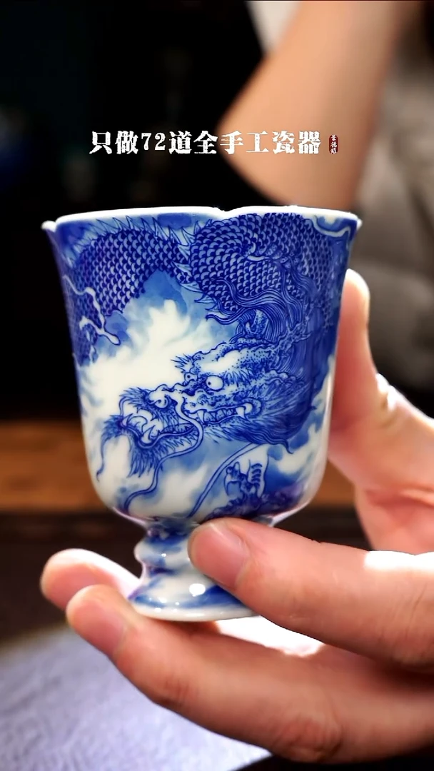 摆件陶c****g景德镇现代手工手绘陶瓷