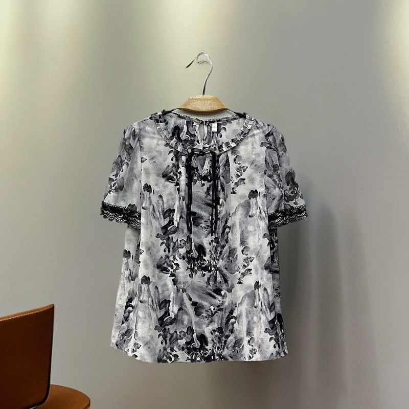 祥好服饰 夏季显瘦碎花小衫 9610