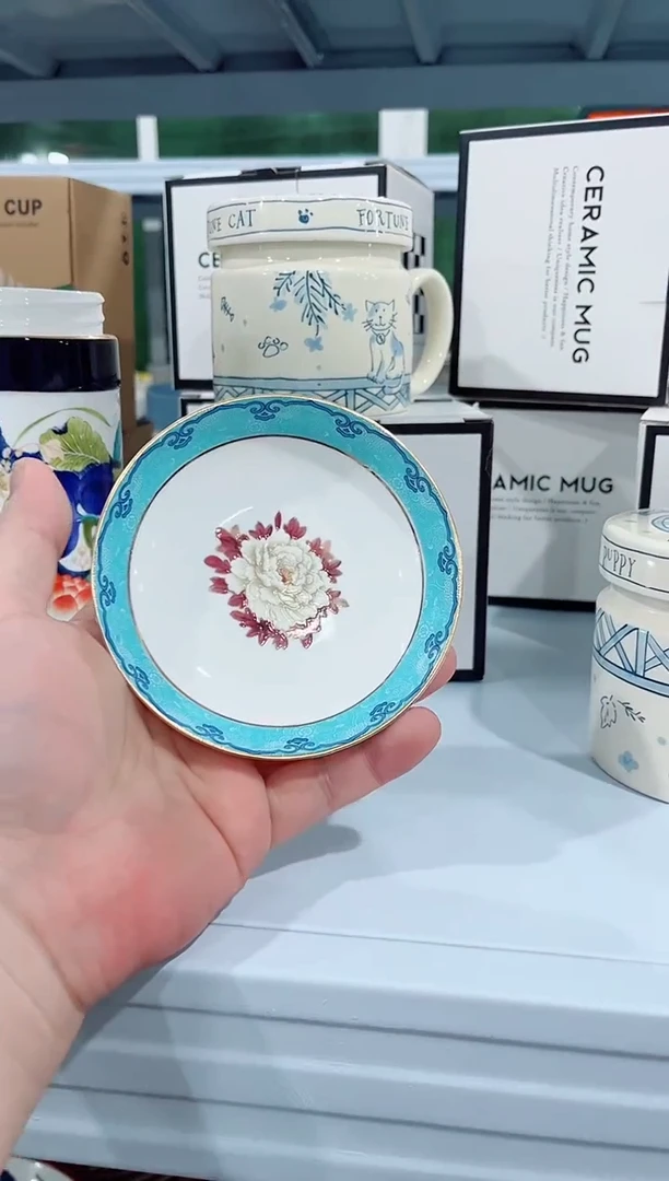 瓷片日用陶瓷（简装）碟子一个