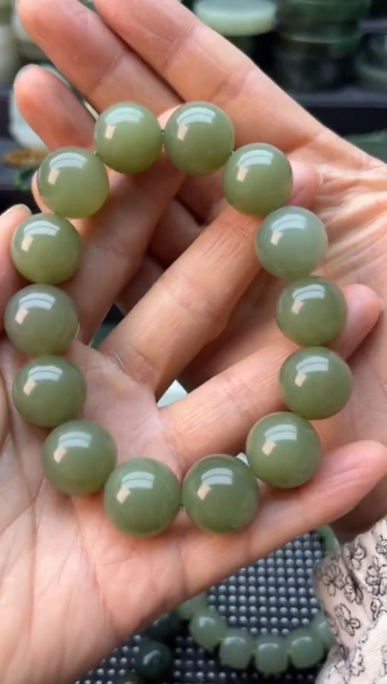 未镶嵌和田玉珠宝半成品手串