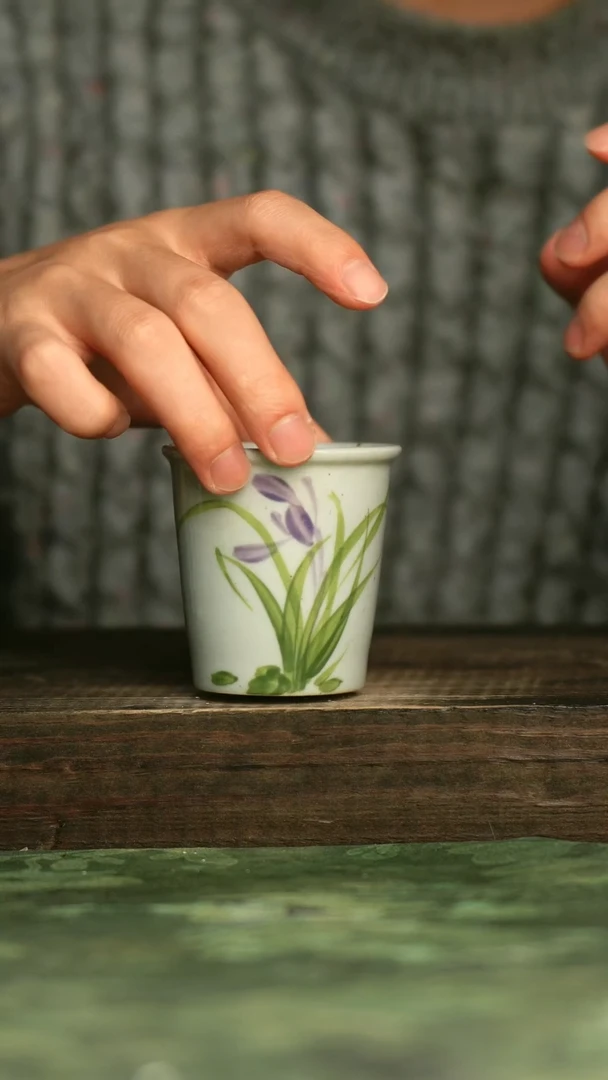 陶瓷青诗集手工手绘瓷器